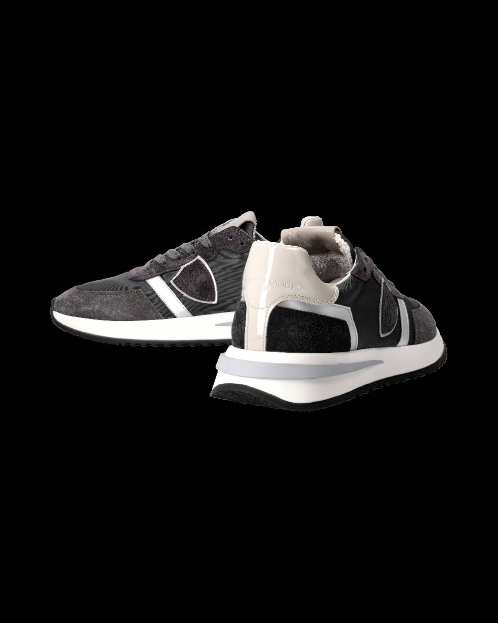 Philippe Model Sneaker Tropez 2.1 Donna, Nero Grigio E Argento