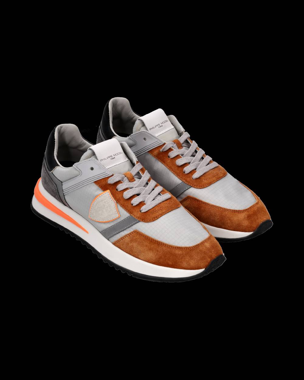 Philippe Model Sneaker Tropez 2.1 Uomo, Grigio e Cognac