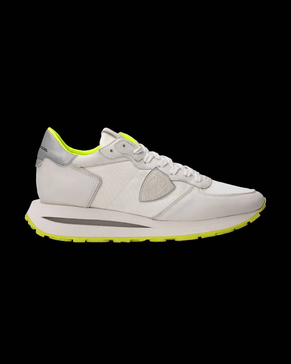 Philippe Model Sneaker Tropez Haute Uomo, Bianco E Giallo Fluo
