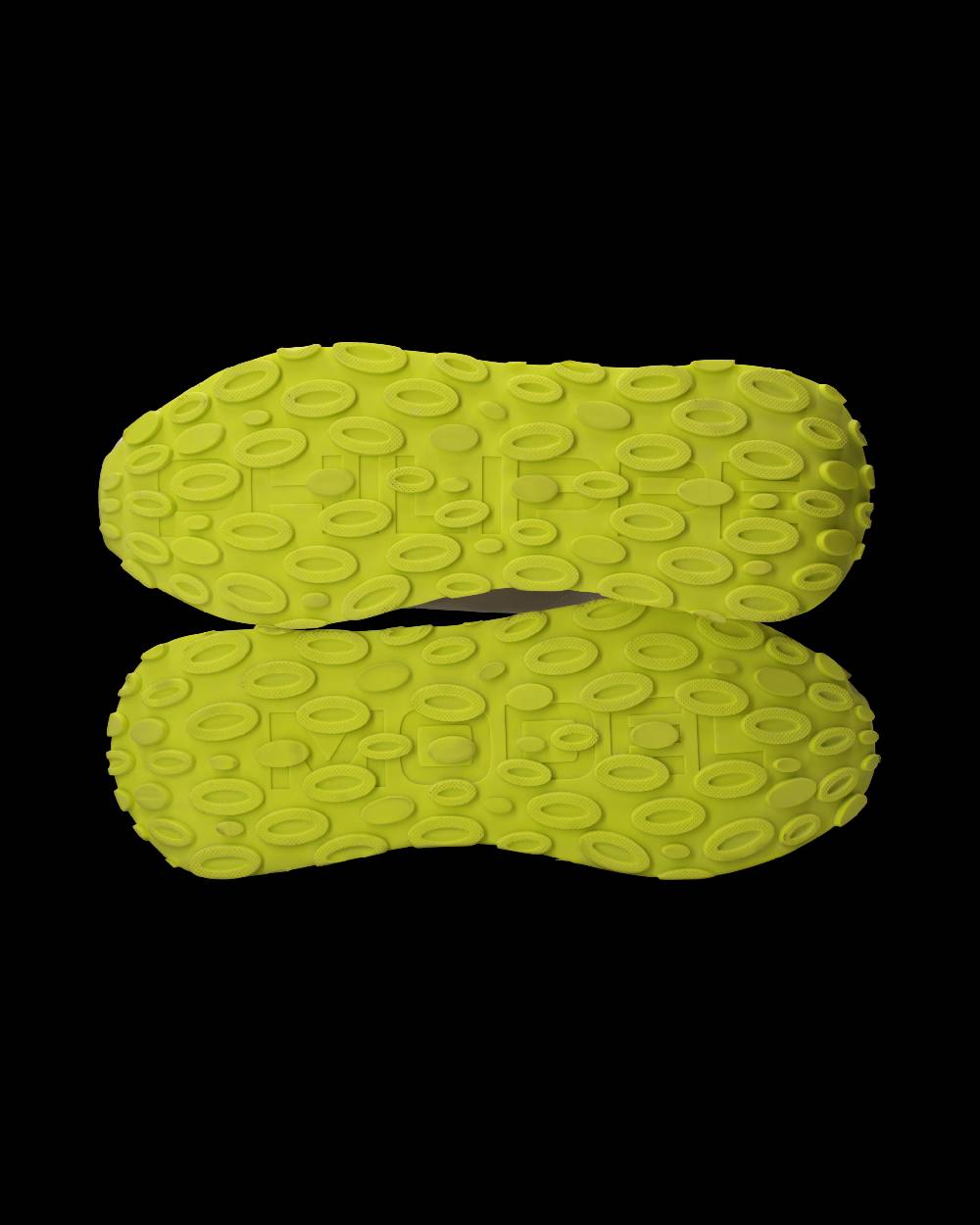 Philippe Model Sneaker Tropez Haute Uomo, Bianco E Giallo Fluo