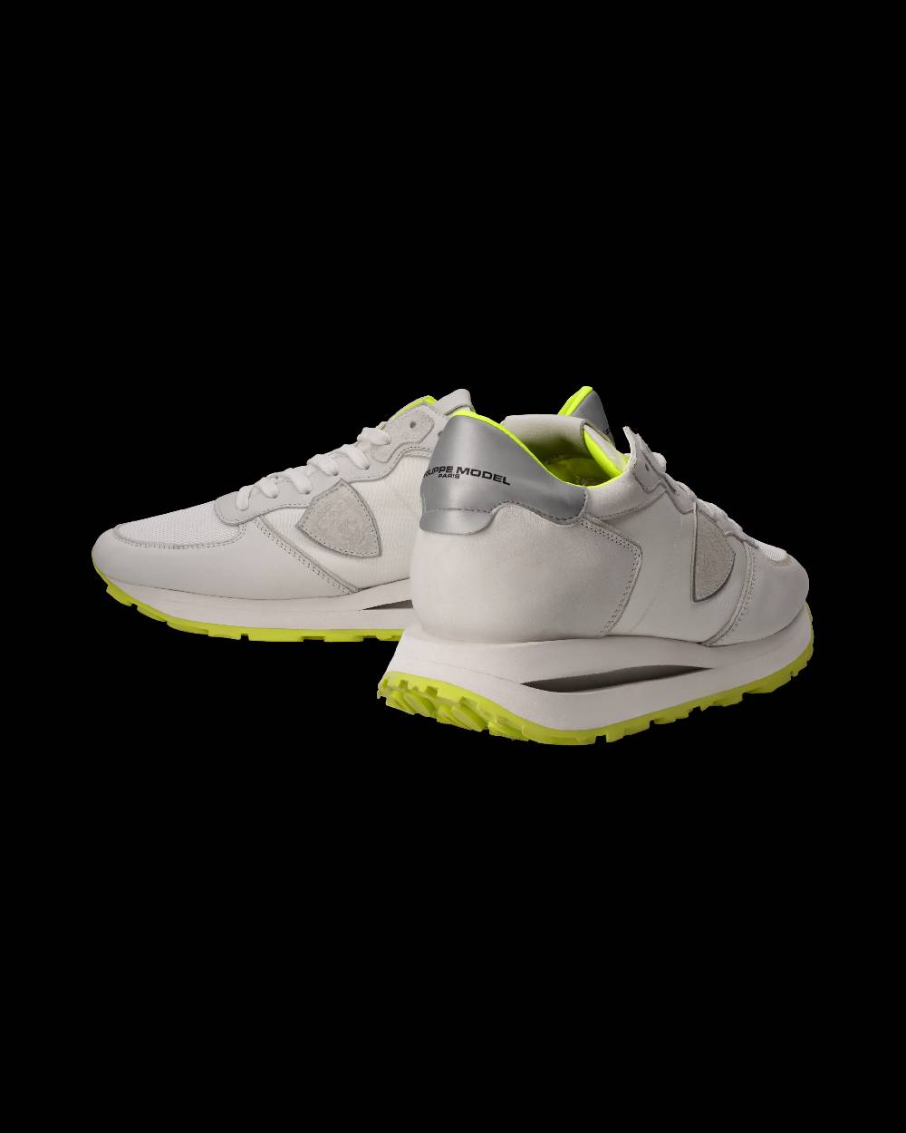 Philippe Model Sneaker Tropez Haute Uomo, Bianco E Giallo Fluo