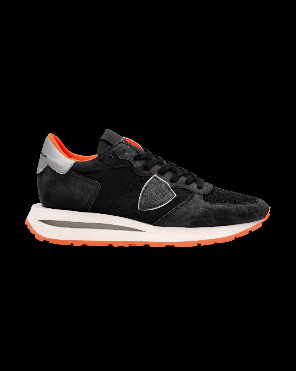 Philippe Model Sneaker Tropez Haute Uomo, Nero E Arancio