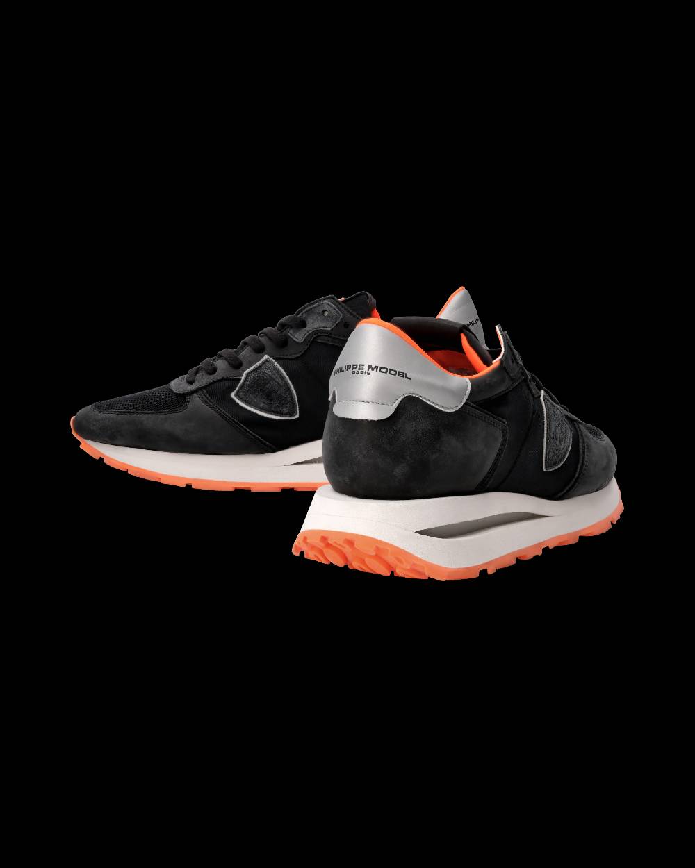 Philippe Model Sneaker Tropez Haute Uomo, Nero E Arancio