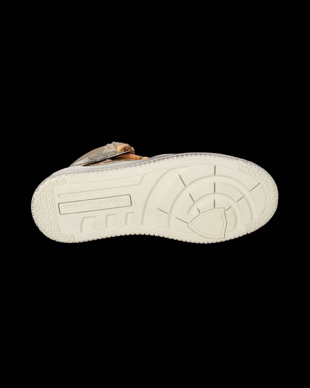 Philippe Model Sneakers Alte La Grande Da Donna Platinium In Pelle Metal