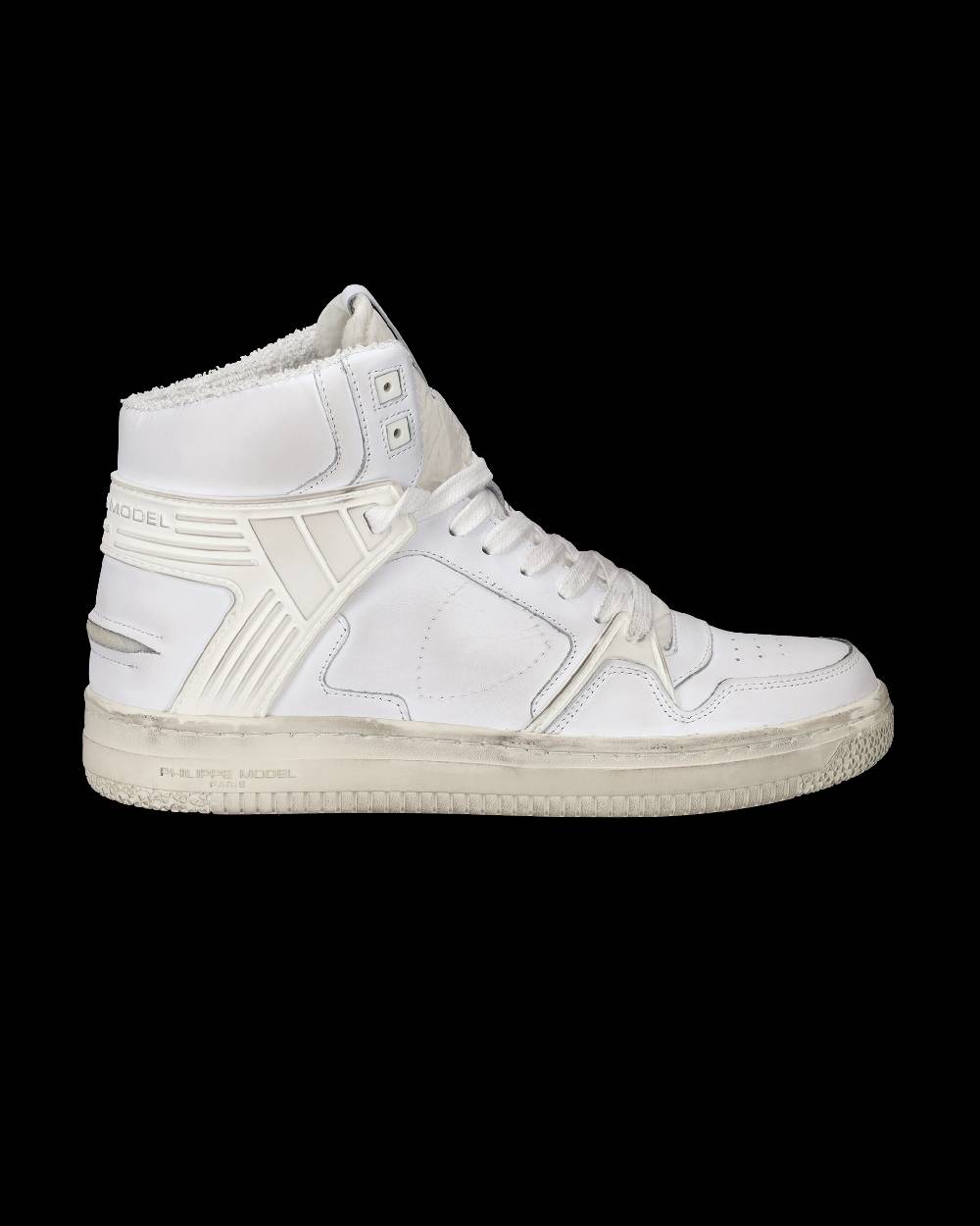 Philippe Model Sneakers Alte La Grande Da Uomo Bianche In Pelle