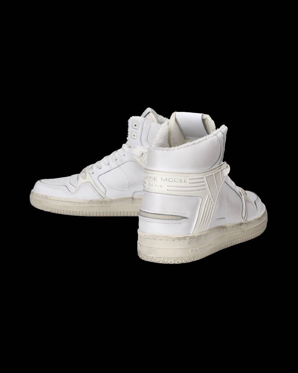Philippe Model Sneakers Alte La Grande Da Uomo Bianche In Pelle