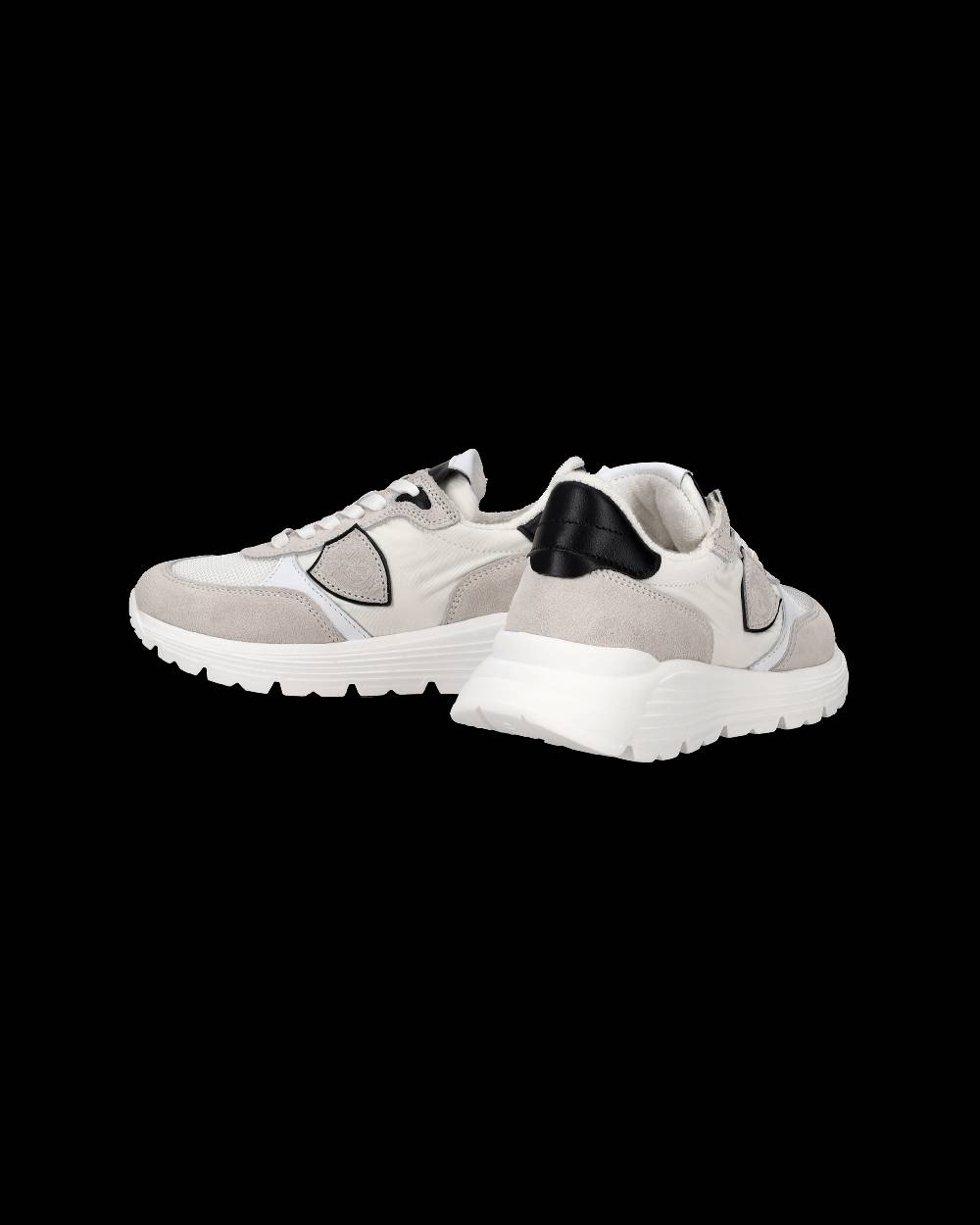 Philippe Model Sneakers Antibes Basse Da Bambini Bianche In Tessuto Tecnico