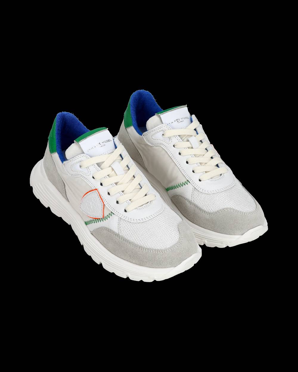 Philippe Model Sneakers Antibes Bianche e Fucsia da Ragazzi in Tessuto Tecnico