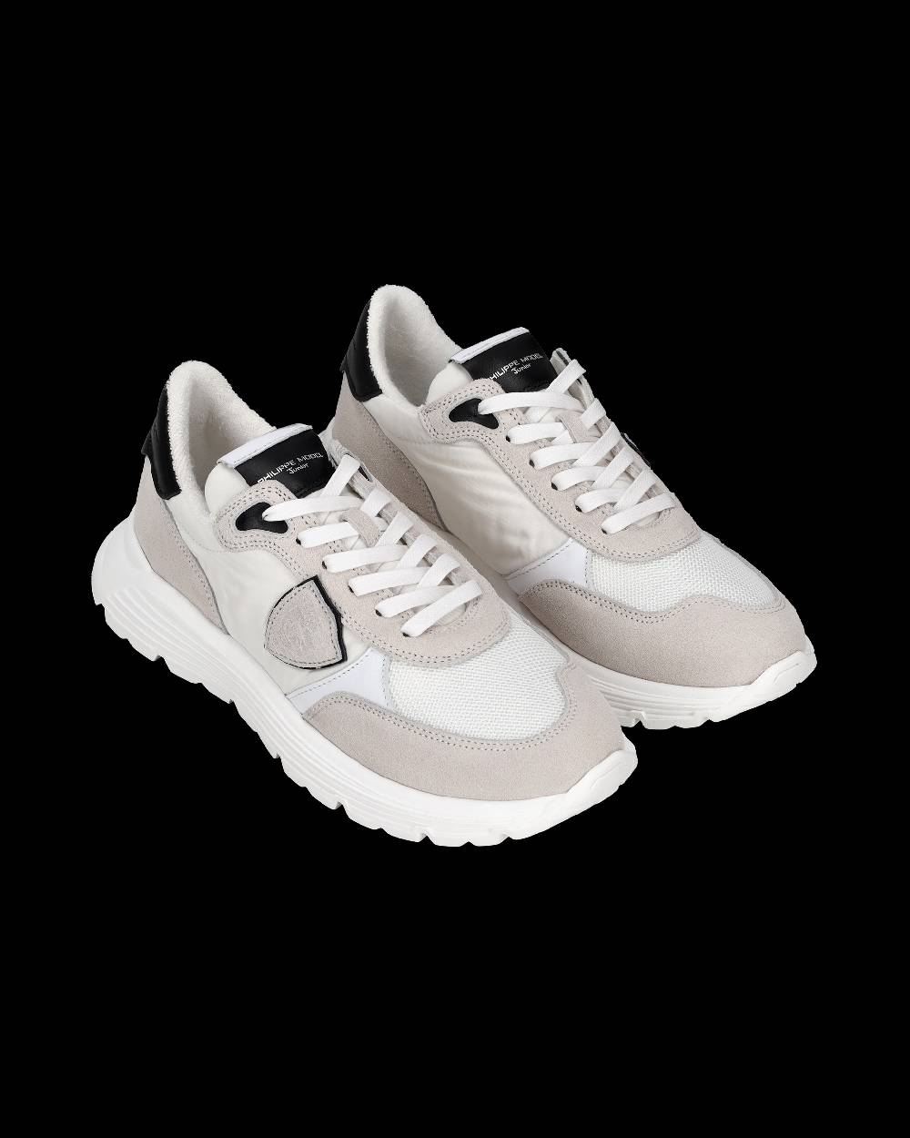 Philippe Model Sneakers Antibes da Bambini Bianche in Tessuto Tecnico