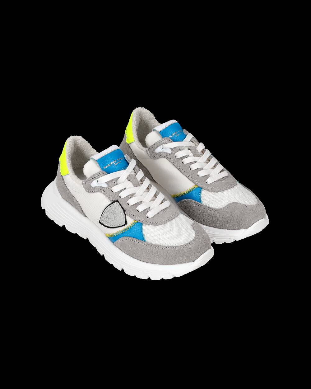 Philippe Model Sneakers Antibes da Bambini Grigie in Pelle