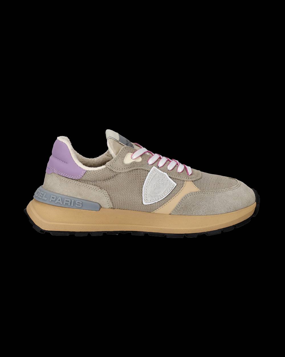 Philippe Model Sneakers Antibes Da Donna Beige In Tessuto Tecnico