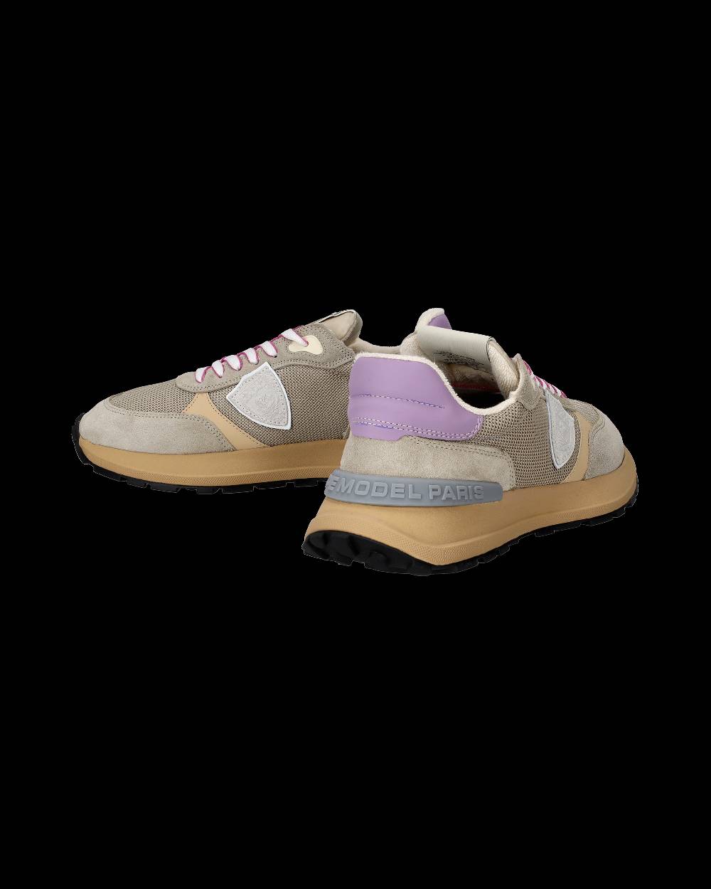 Philippe Model Sneakers Antibes Da Donna Beige In Tessuto Tecnico