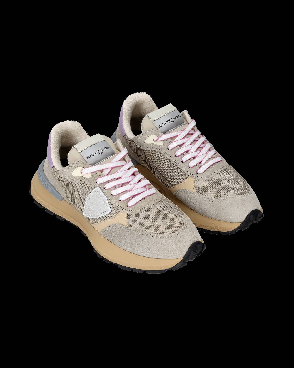 Philippe Model Sneakers Antibes da Donna Beige in Tessuto Tecnico