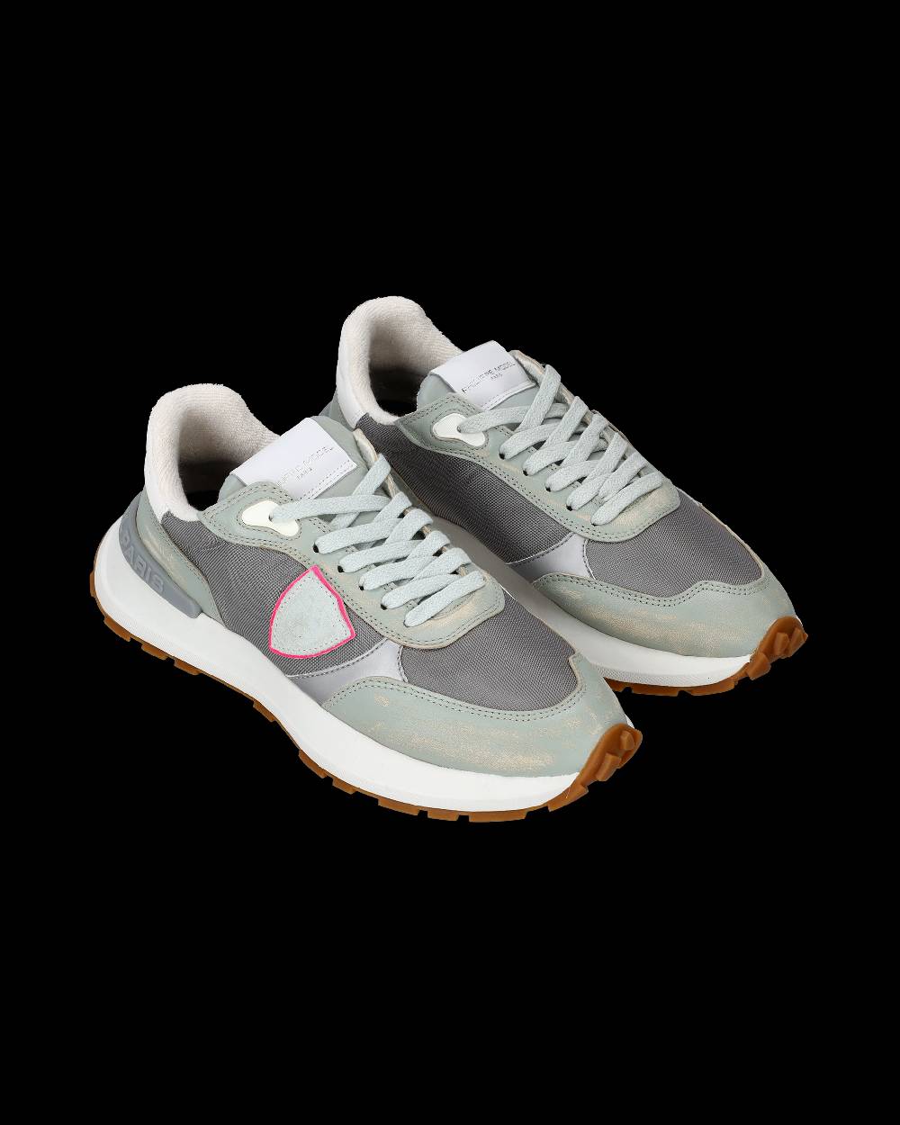 Philippe Model Sneakers Antibes da Donna Verdi in Tessuto Tecnico