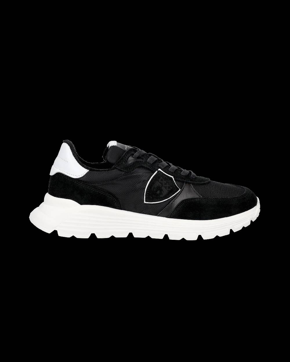 Philippe Model Sneakers Antibes Da Ragazzi Nere In Tessuto Tecnico