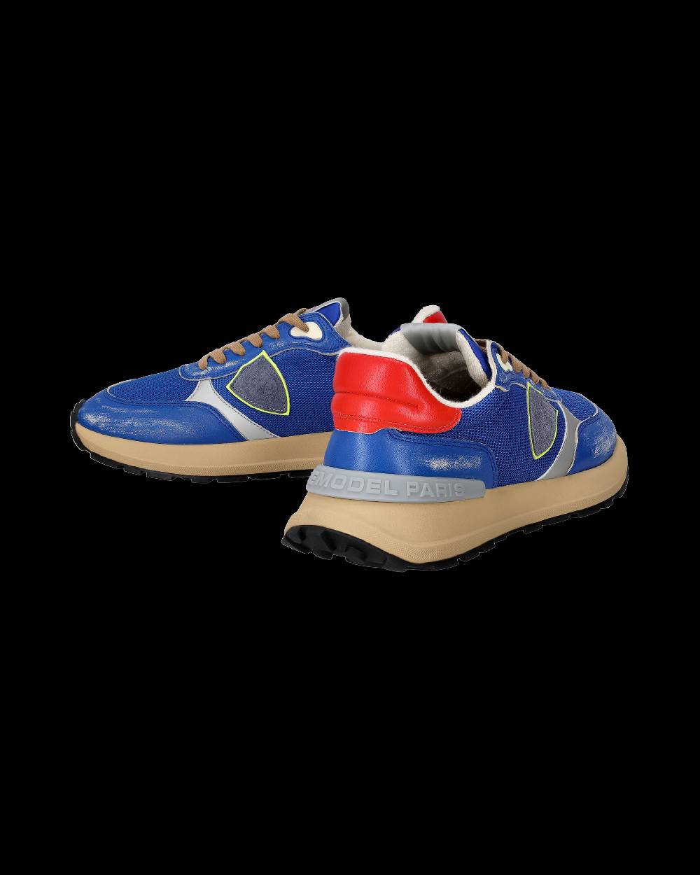 Philippe Model Sneakers Antibes Da Uomo Bluette In Tessuto Tecnico