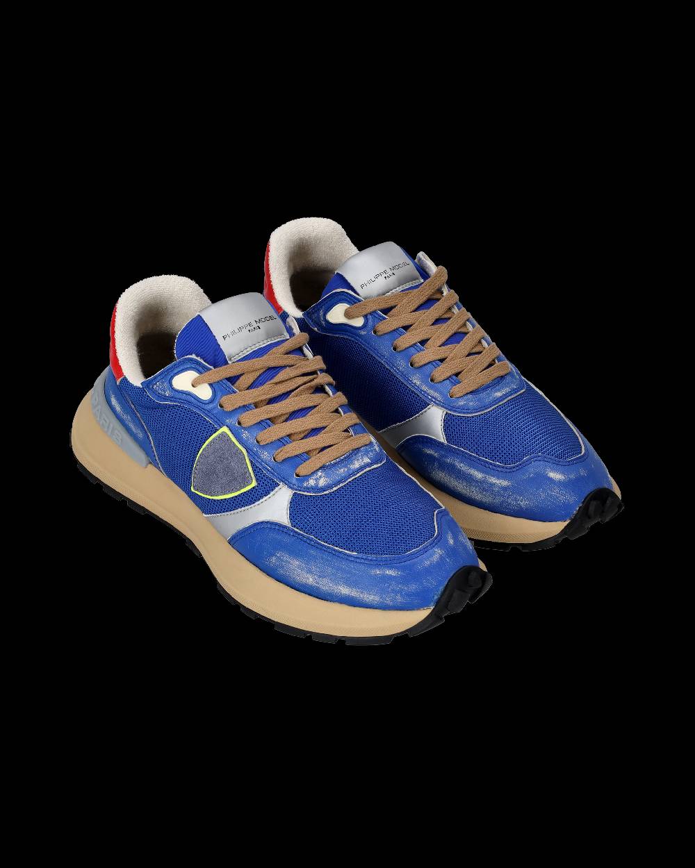 Philippe Model Sneakers Antibes da Uomo Bluette in Tessuto Tecnico