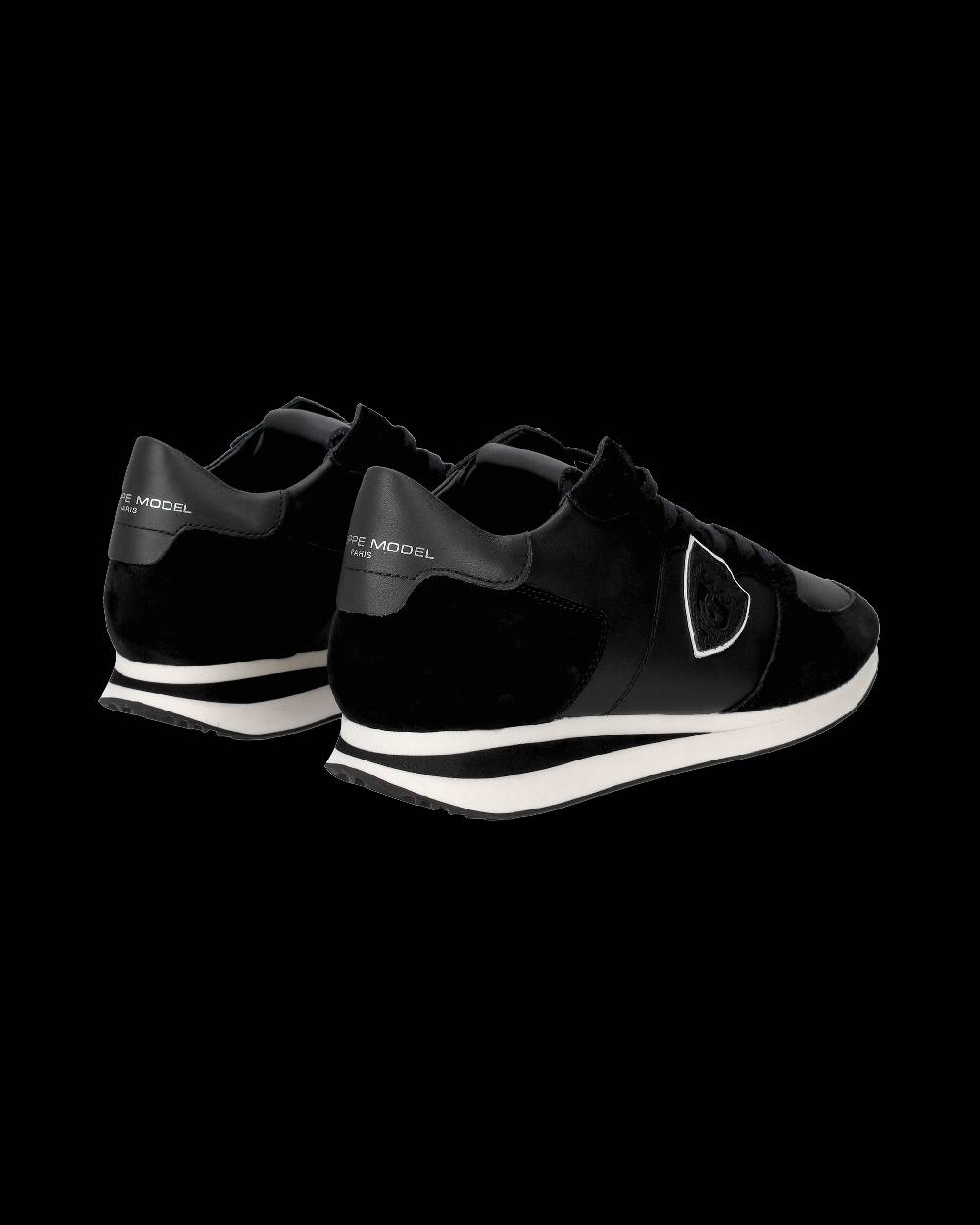 Philippe Model Sneakers Basse Casual Trpx Da Uomo In Pelle - Nero