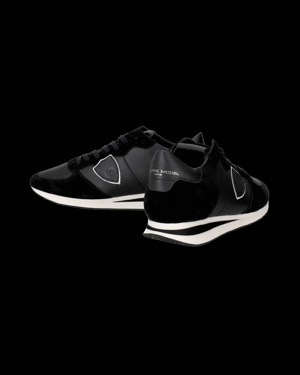 Philippe Model Sneakers Basse Casual Trpx Da Uomo In Pelle - Nero
