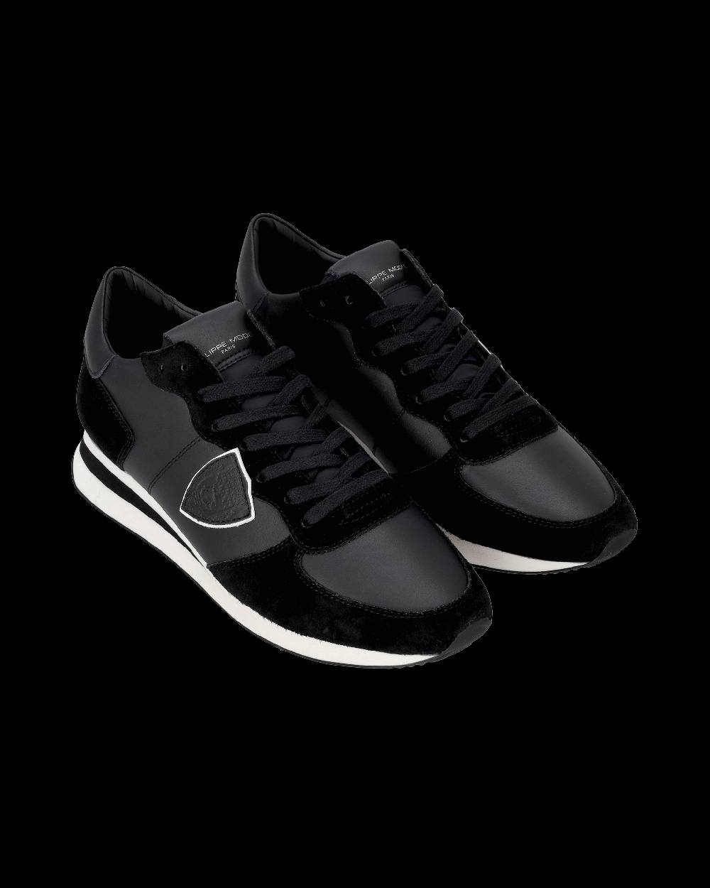 Philippe Model Sneakers basse casual Trpx da Uomo in pelle - nero