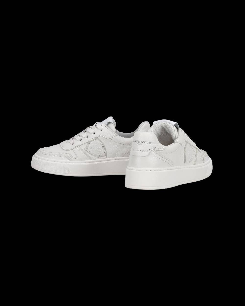 Philippe Model Sneakers Basse Junior Nice In Pelle, Bianco