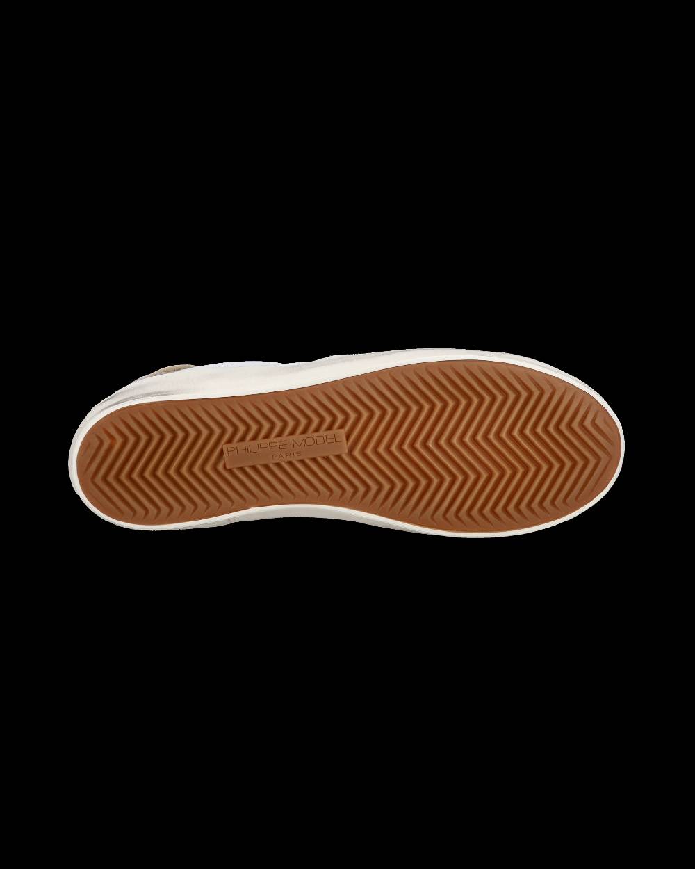 Philippe Model Sneakers Basse Paris Da Bambino In Pelle, Bianco Blu