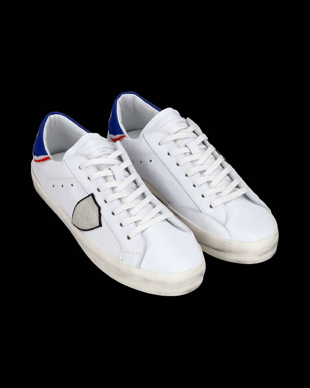 Philippe Model Sneakers basse Paris da Bambino in pelle, Bianco Blu