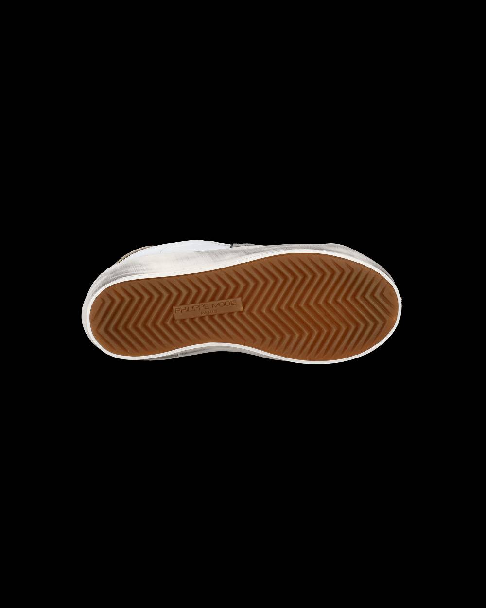 Philippe Model Sneakers Da Bambini Prsx Bianche E Verdi In Pelle