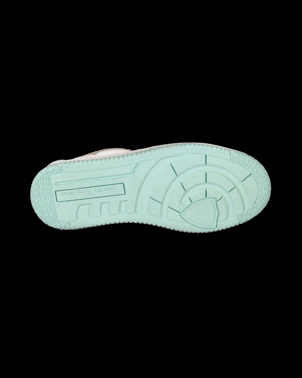 Philippe Model Sneakers Lyon Da Donna Bianche E Verdi In Pelle Riciclata