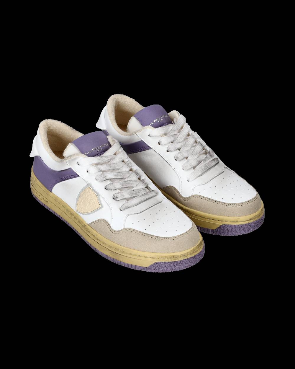 Philippe Model Sneakers Lyon da Donna con dettagli Glicine in Pelle Riciclata