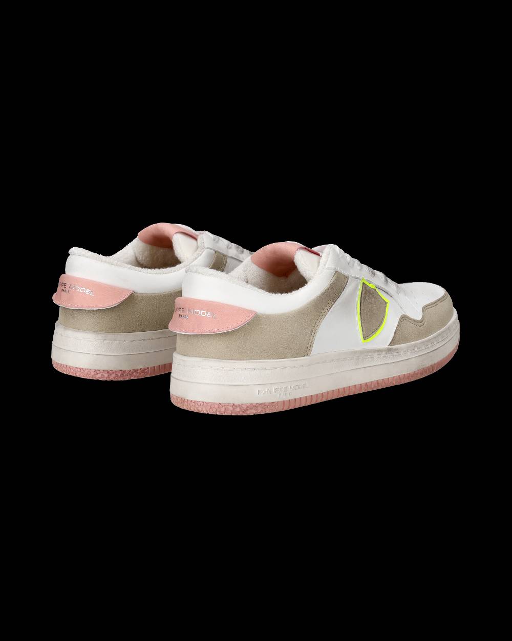 Philippe Model Sneakers Lyon Da Donna Rosa In Pelle Riciclata