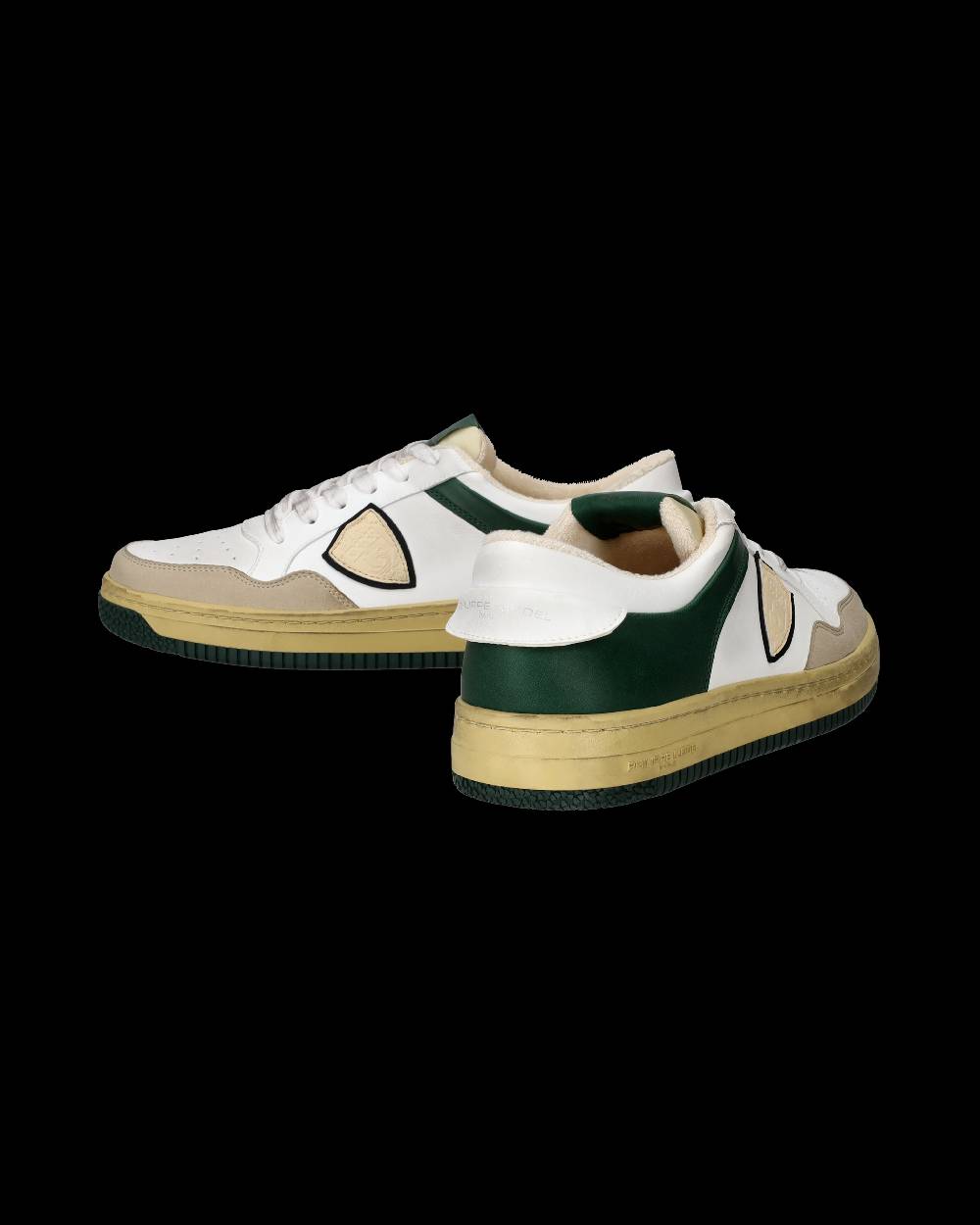 Philippe Model Sneakers Lyon Da Uomo Bianche E Verdi In Pelle Riciclata