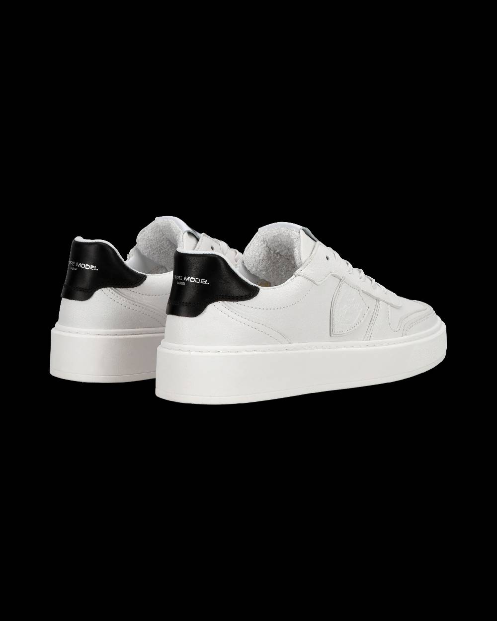 Philippe Model Sneakers Nice Da Ragazzi In Pelle, Bianco Nero