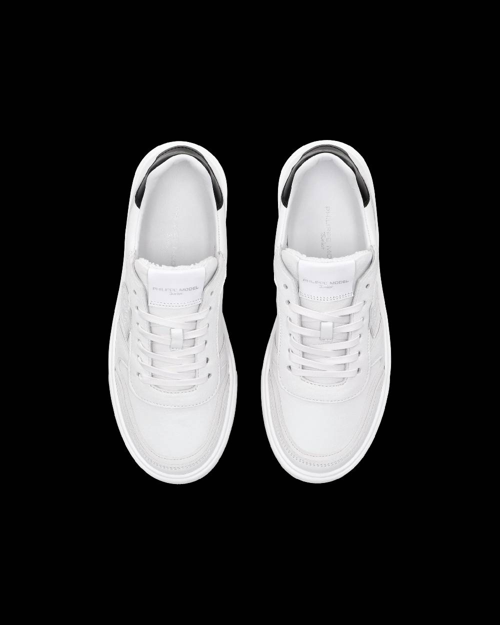 Philippe Model Sneakers Nice Da Ragazzi In Pelle, Bianco Nero