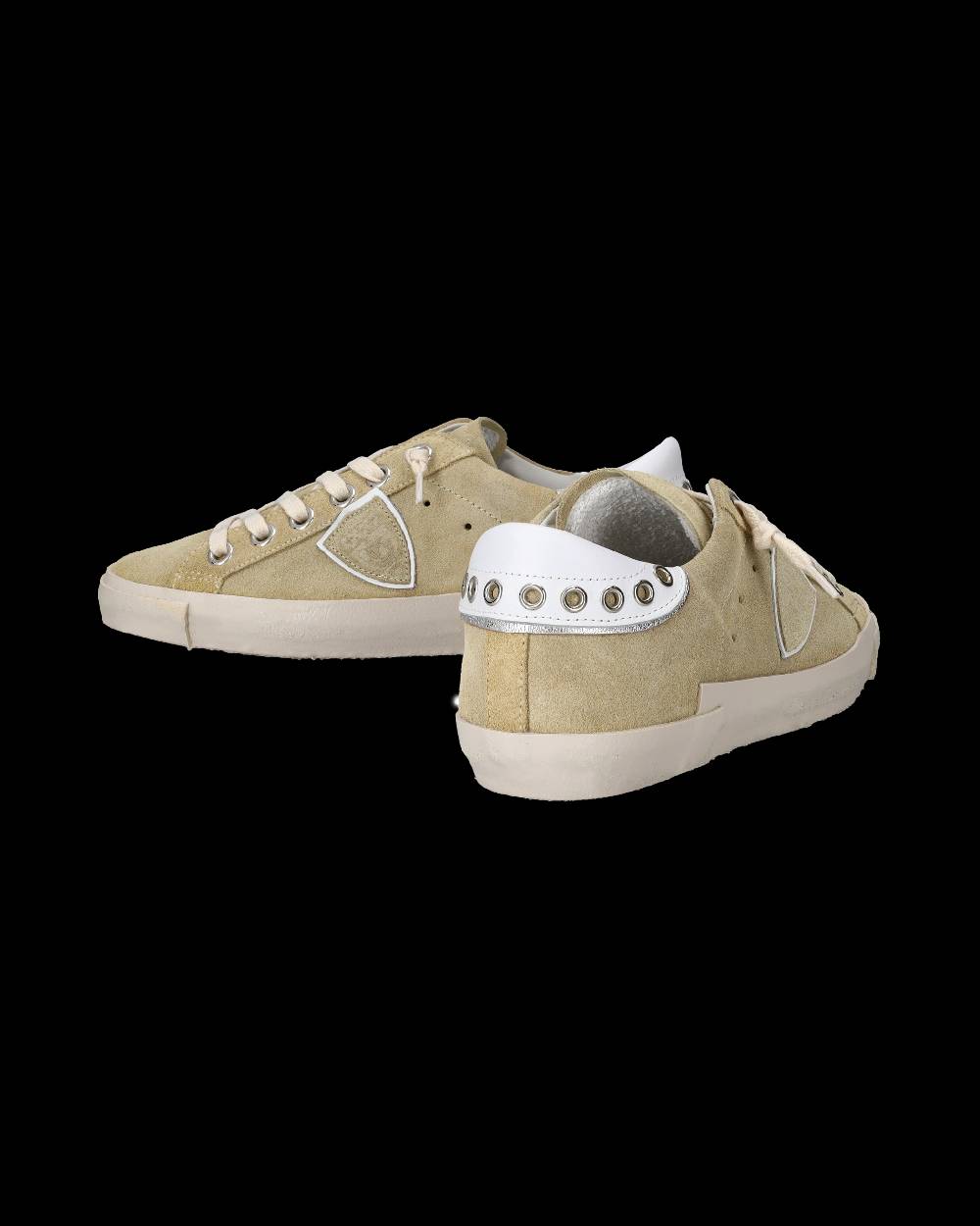 Philippe Model Sneakers Prsx Da Donna Beige In Pelle Scamosciata