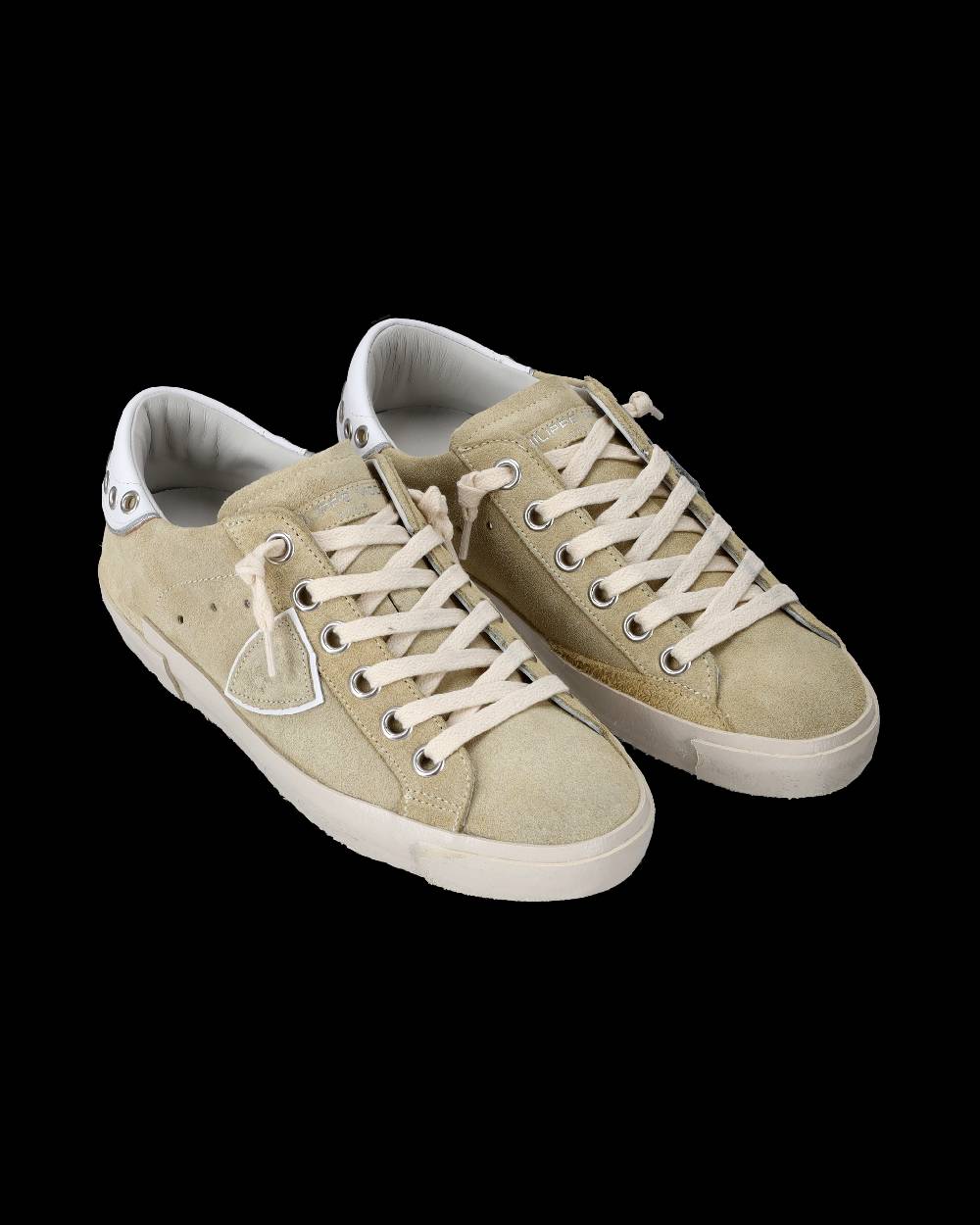 Philippe Model Sneakers Prsx da Donna Beige in Pelle Scamosciata