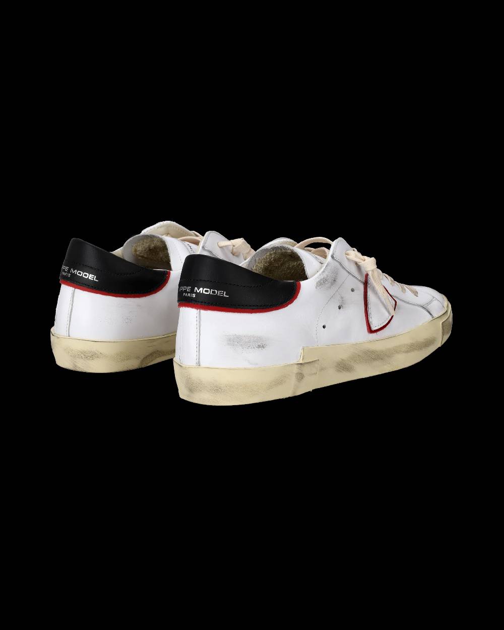 Philippe Model Sneakers Prsx Da Uomo Bianche E Rosse In Pelle