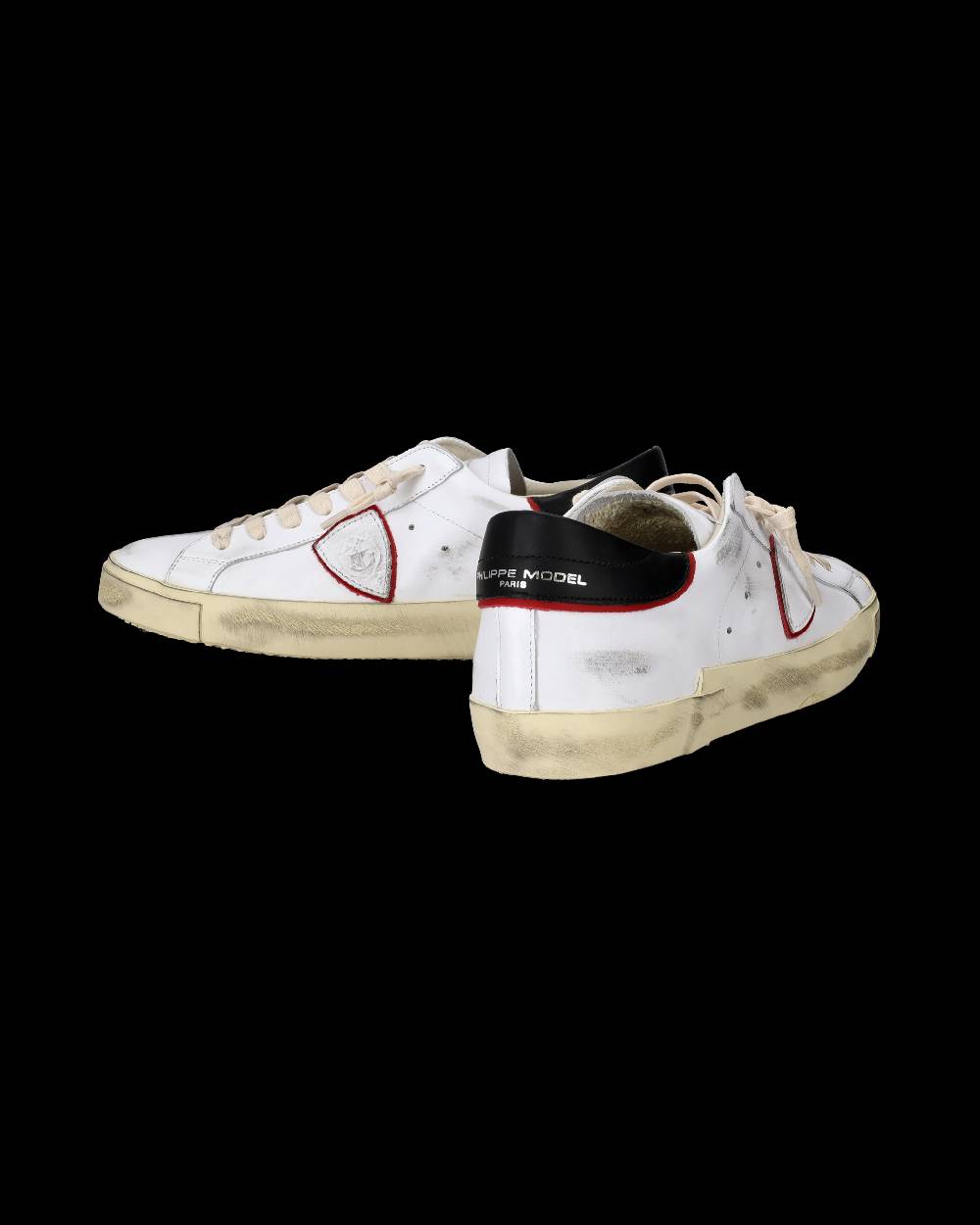 Philippe Model Sneakers Prsx Da Uomo Bianche E Rosse In Pelle