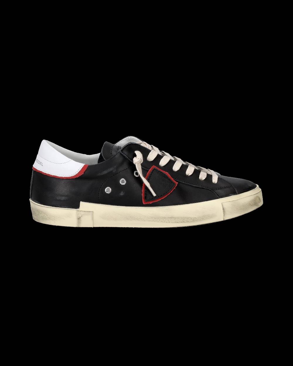 Philippe Model Sneakers Prsx Da Uomo Nere E Rosse In Pelle