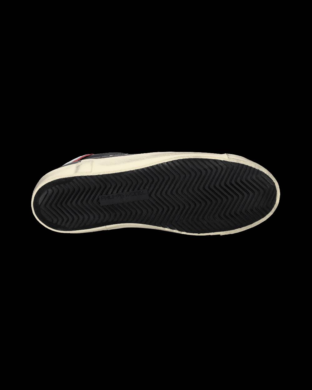Philippe Model Sneakers Prsx Da Uomo Nere E Rosse In Pelle