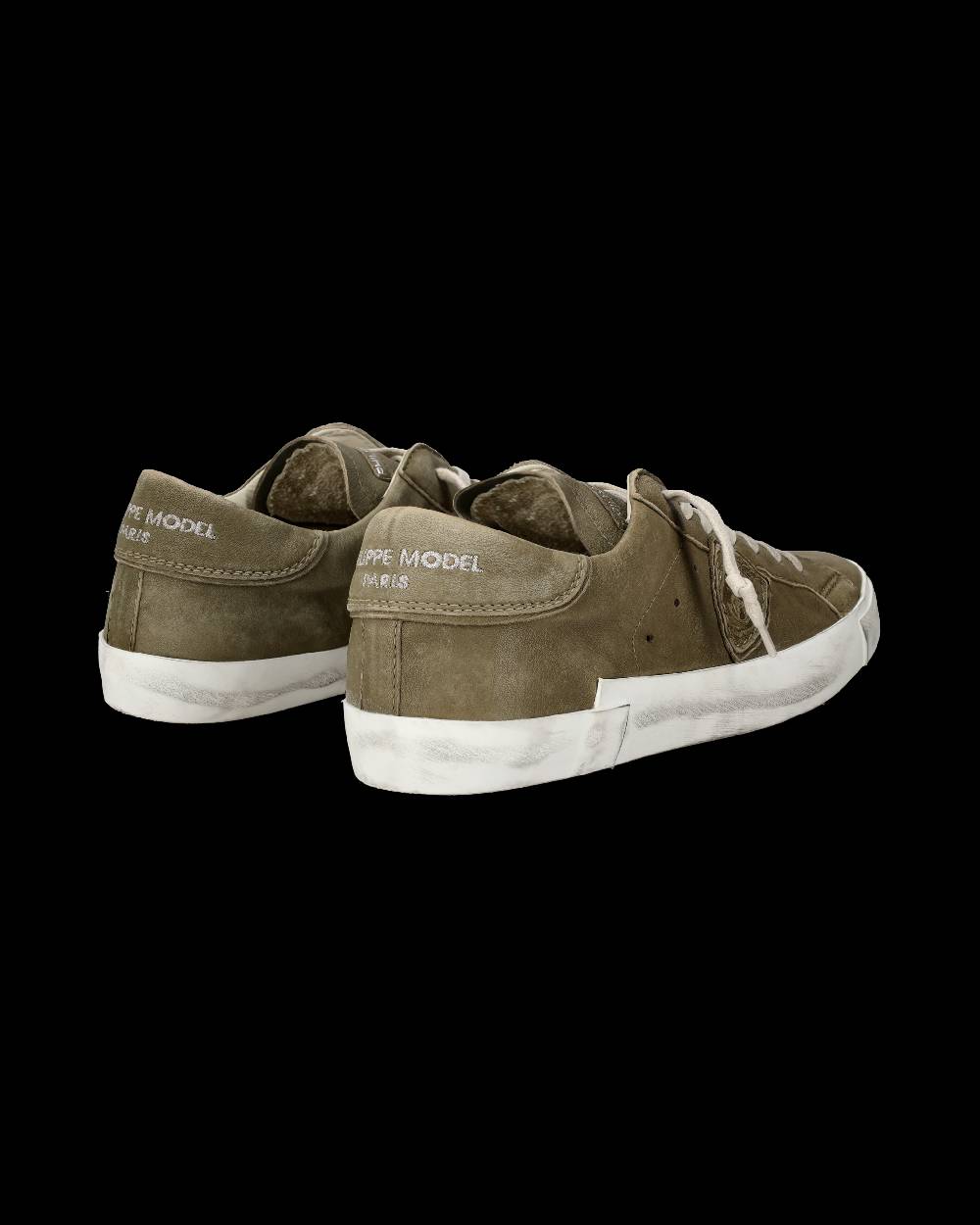Philippe Model Sneakers Prsx Da Uomo Verde In Pelle Morbida