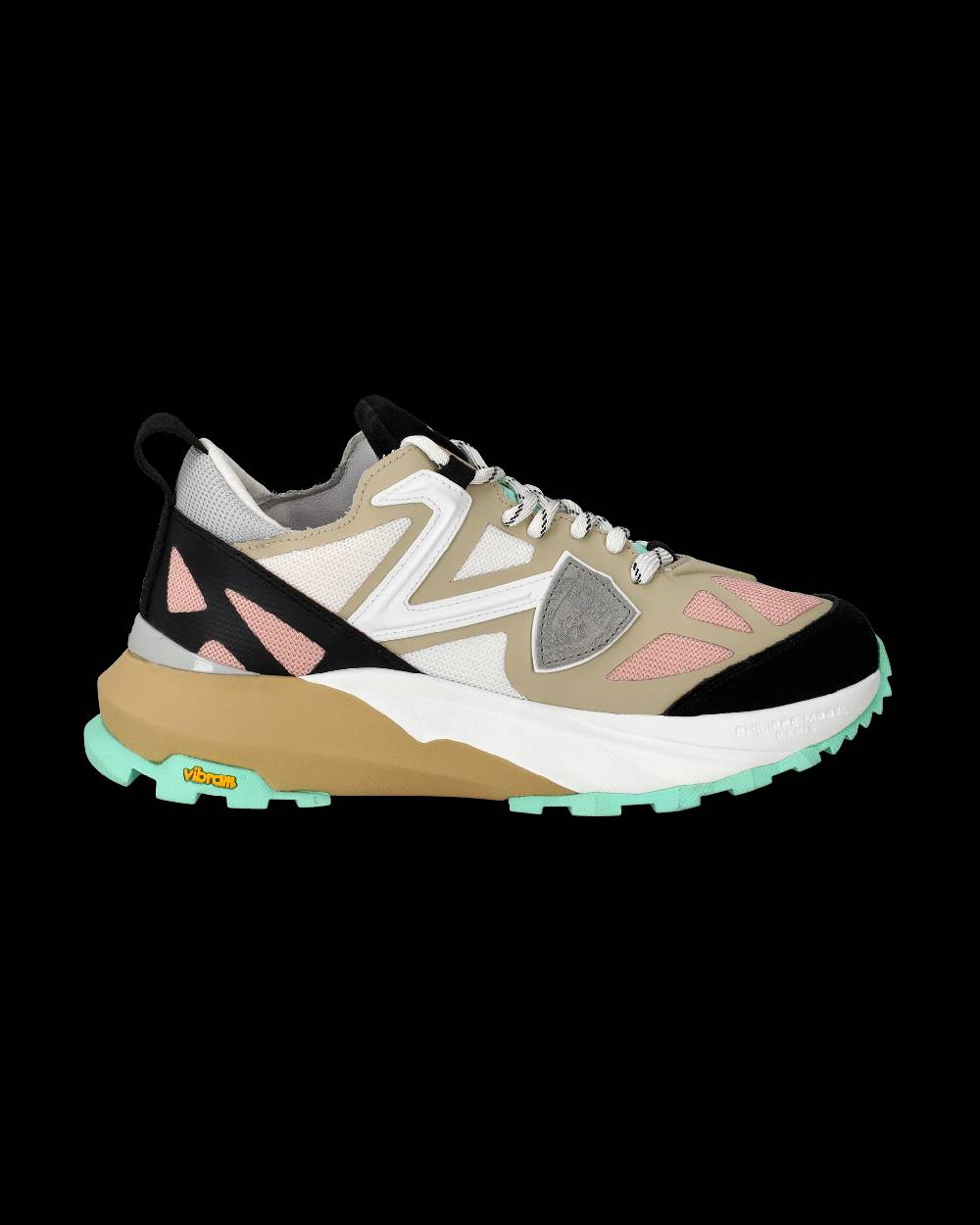 Philippe Model Sneakers Rocx Da Donna Rosa In Tessuto Tecnico