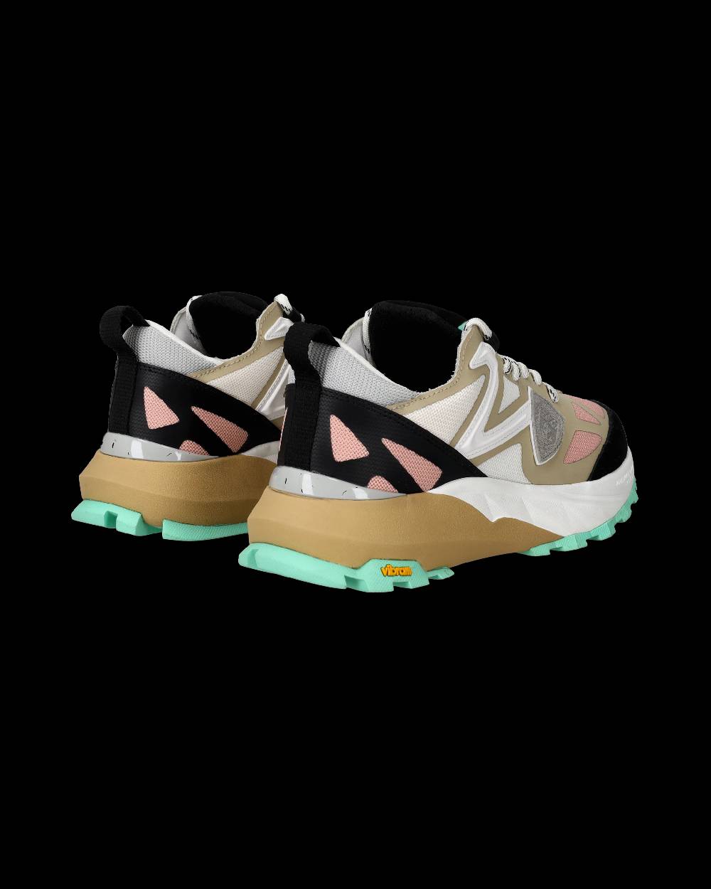 Philippe Model Sneakers Rocx Da Donna Rosa In Tessuto Tecnico