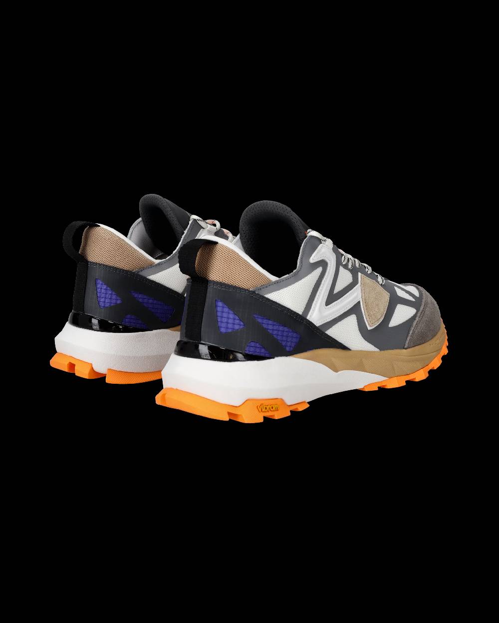 Philippe Model Sneakers Rocx Da Uomo Grigie E Arancioni In Tessuto Tecnico