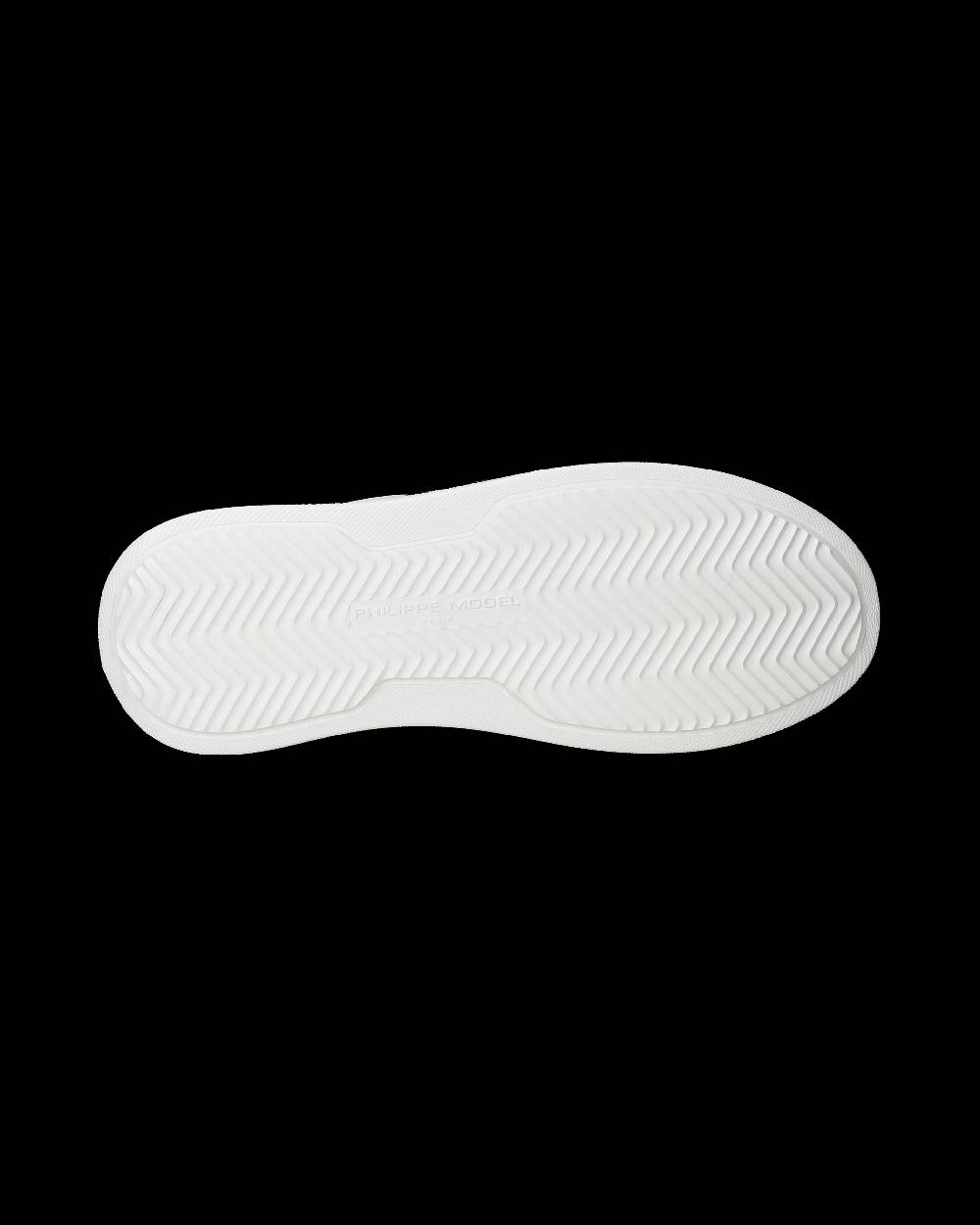 Philippe Model Sneakers Temple Da Donna Bianche E Blu In Pelle Morbida