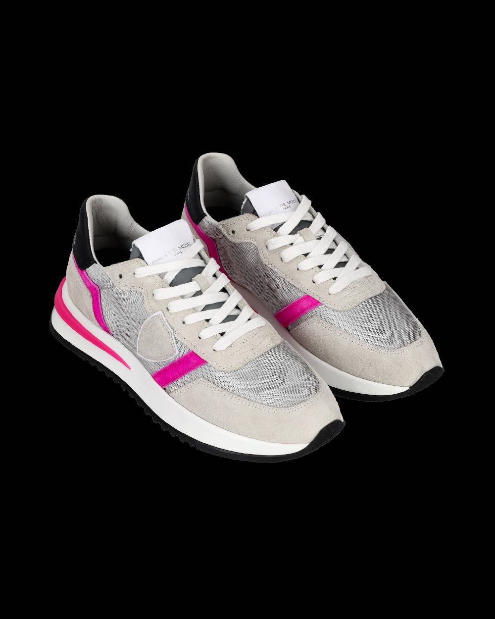 Philippe Model Sneakers Tropez 2.1 da Donna Beige in Pelle Metal