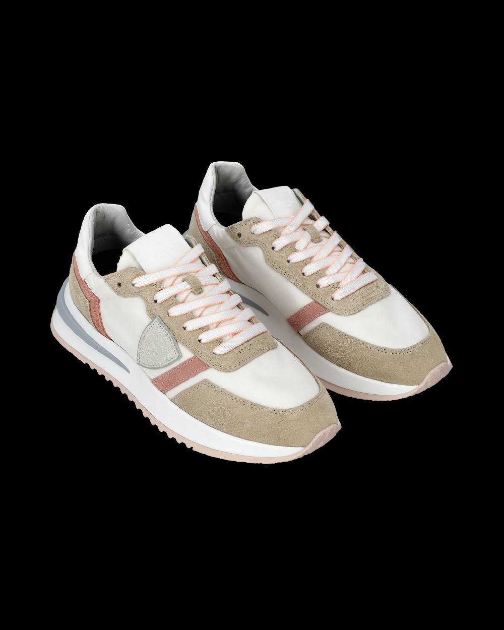 Philippe Model Sneakers Tropez 2.1 da Donna Bianche in Tessuto Tecnico