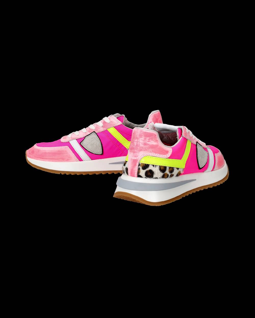 Philippe Model Sneakers Tropez 2.1 Da Donna Fucsia In Tessuto Tecnico