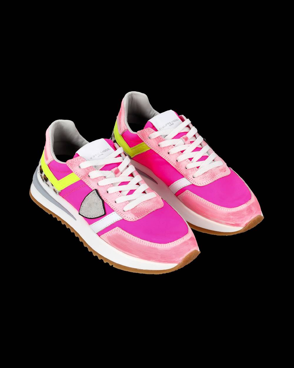 Philippe Model Sneakers Tropez 2.1 da Donna Fucsia in Tessuto Tecnico