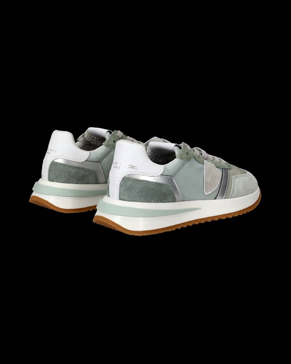Philippe Model Sneakers Tropez 2.1 Da Donna Verdi In Tessuto Tecnico